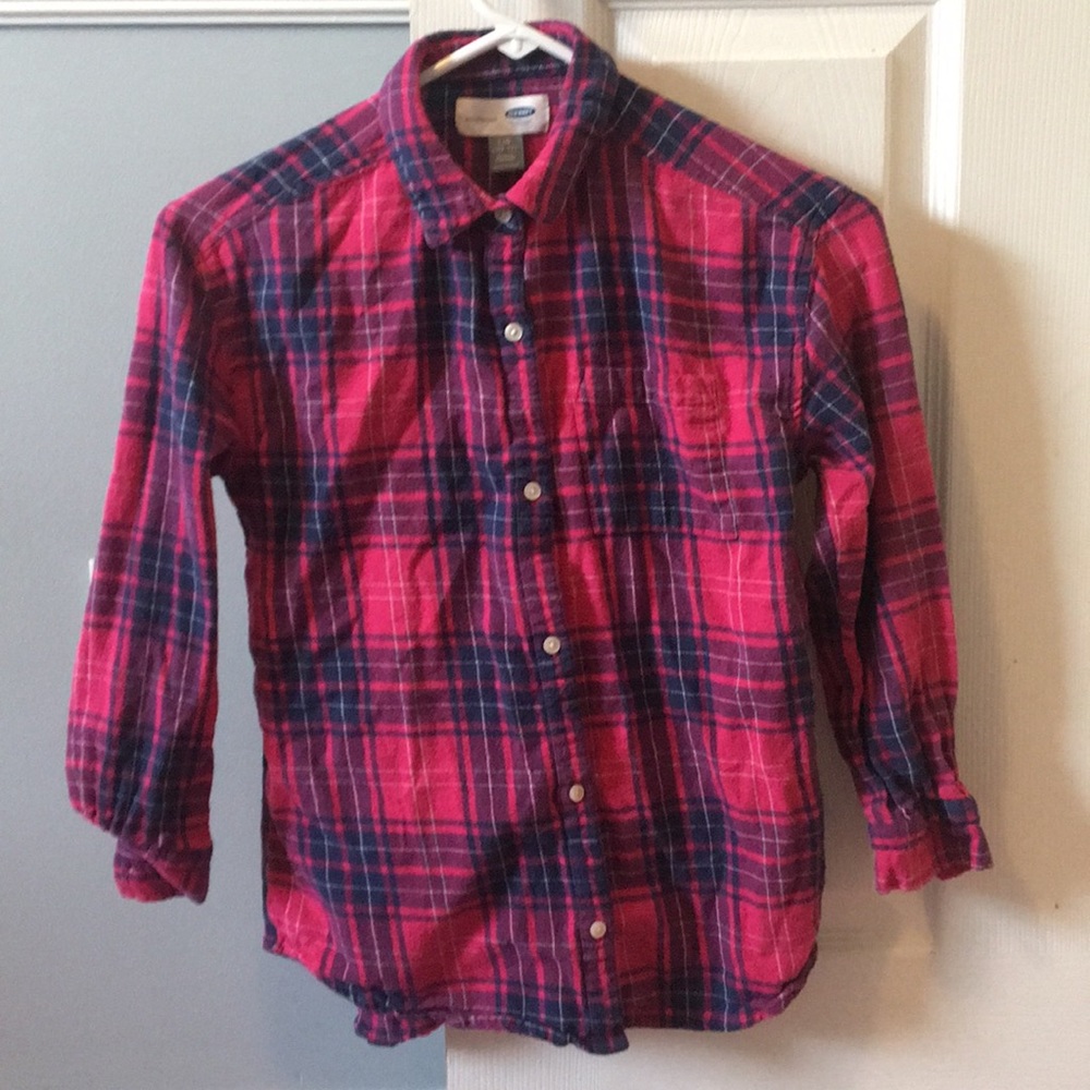 Old Navy plaid long-sleeve shirt